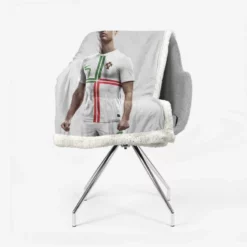 CR7 Cristiano Ronaldo in no Seven Jersey Sherpa Fleece Blanket 2