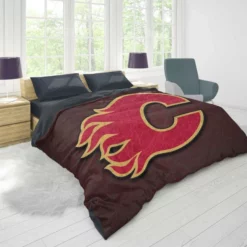 Calgary Flames Classic NHL Hockey Team Duvet Cover 1