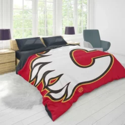 Calgary Flames Professional NHL Hockey Team Duvet Cover 1