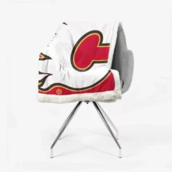 Calgary Flames Professional NHL Hockey Team Sherpa Fleece Blanket 2