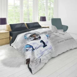 Cam Newton Professional NFL Player Duvet Cover 1