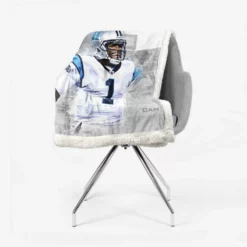 Cam Newton Professional NFL Player Sherpa Fleece Blanket 2