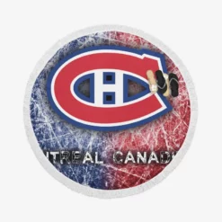 Canadiens Strong NHL Hockey Club Round Beach Towel