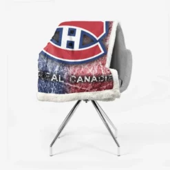 Canadiens Strong NHL Hockey Club Sherpa Fleece Blanket 2