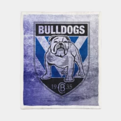 Canterbury Bankstown Bulldogs Excellent NRL Rugby Club Sherpa Fleece Blanket 1