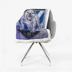 Canterbury Bankstown Bulldogs Excellent NRL Rugby Club Sherpa Fleece Blanket 2