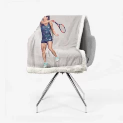 Carla Suarez Navarro Populer Spanish Tennis Player Sherpa Fleece Blanket 2