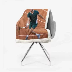 Carlos Alcaraz Spanish Professional ATP Tennis Player Sherpa Fleece Blanket 2