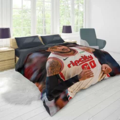 Carmelo Anthony Top Ranked NBA Basketball Player Duvet Cover 1