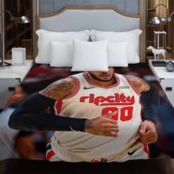 Carmelo Anthony Top Ranked NBA Basketball Player Duvet Cover