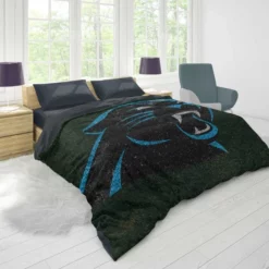 Carolina Panthers Top Ranked NFL Football Club Duvet Cover 1