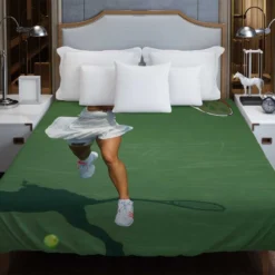 Caroline Wozniacki Professional Tennis Player Duvet Cover