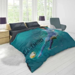 Casemiro Brazilian professional football Player Duvet Cover 1