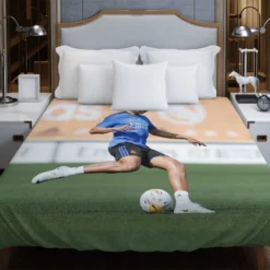 Casemiro Energetic Football Player Duvet Cover