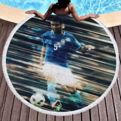 Casemiro Exellent Football Player Round Beach Towel 1