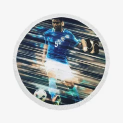 Casemiro Exellent Football Player Round Beach Towel