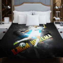 Celebrated Football Player Karim Benzema Duvet Cover