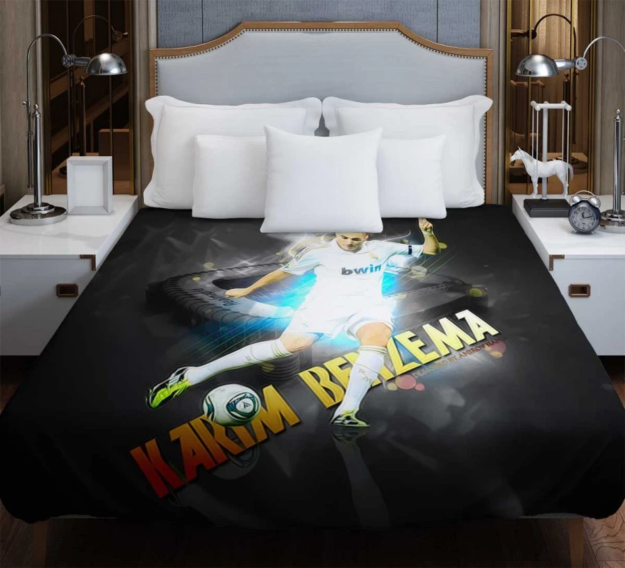 Celebrated Football Player Karim Benzema Duvet Cover