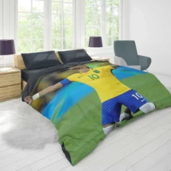 Celebrated Football Player Neymar Duvet Cover 1