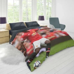 Celebrated Football Player Paul Pogba Duvet Cover 1