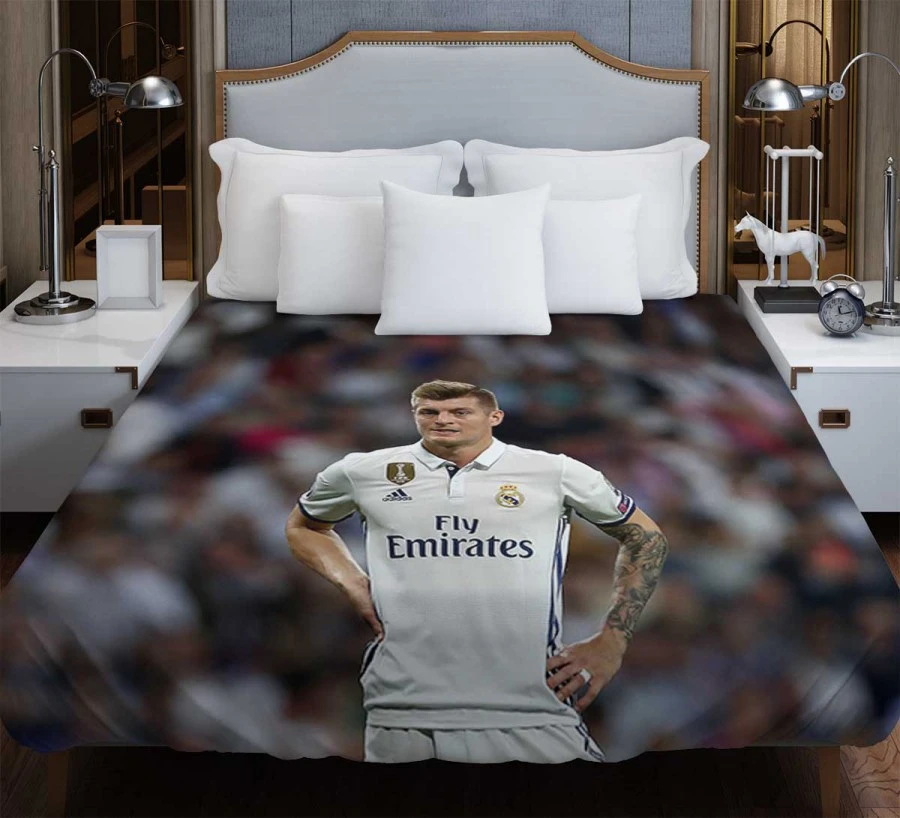 Celebrated Madrid Football Player Toni Kroos Duvet Cover