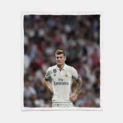 Celebrated Madrid Football Player Toni Kroos Sherpa Fleece Blanket 1