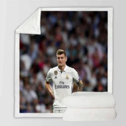 Celebrated Madrid Football Player Toni Kroos Sherpa Fleece Blanket