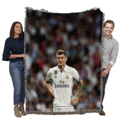 Celebrated Madrid Football Player Toni Kroos Woven Blanket