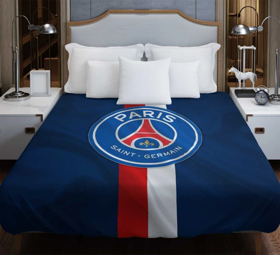 Champions League Football Team PSG Logo Duvet Cover