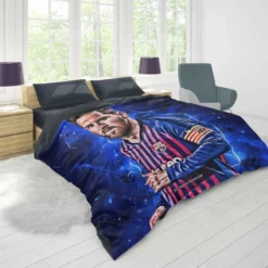 Champions League Soccer Player Lionel Messi Duvet Cover 1