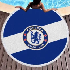 Champions League Team Chelsea FC Round Beach Towel 1