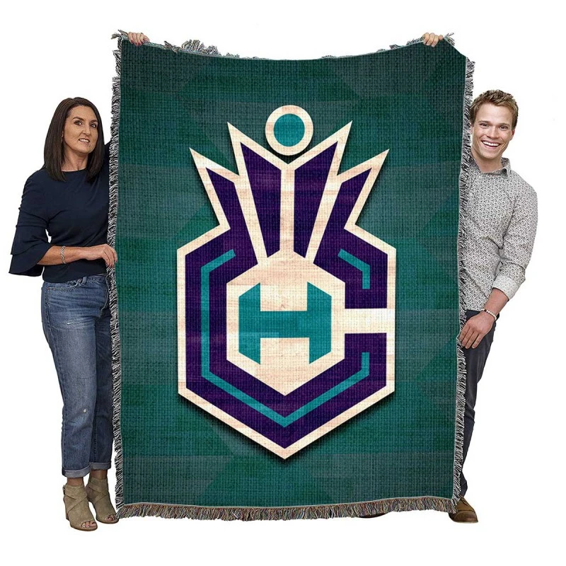 Charlotte Hornets American Professional Basketball Club Woven Blanket