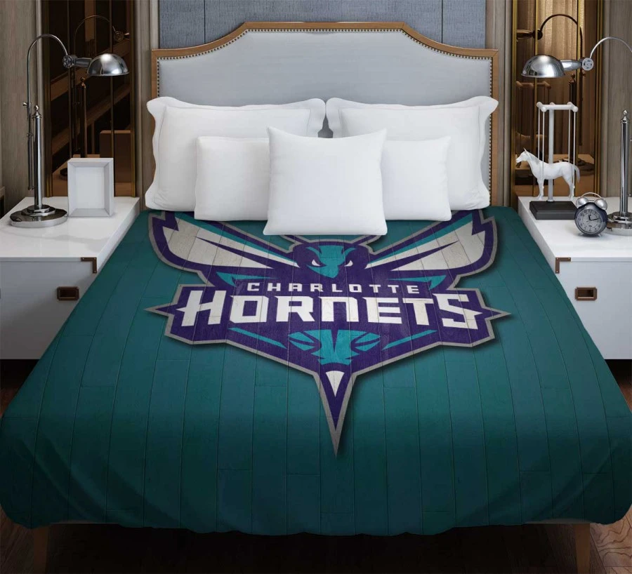 Charlotte Hornets Energetic Basketball Team Duvet Cover