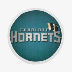 Charlotte Hornets Successful NBA Basketball Team Round Beach Towel