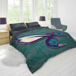 Charlotte Hornets Top Ranked NBA Basketball Team Duvet Cover 1