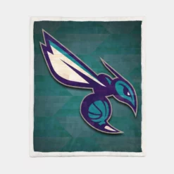 Charlotte Hornets Top Ranked NBA Basketball Team Sherpa Fleece Blanket 1