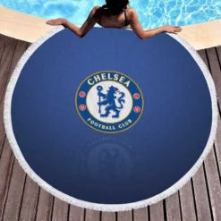 Chelsea FC Awesome Soccer Team Round Beach Towel 1