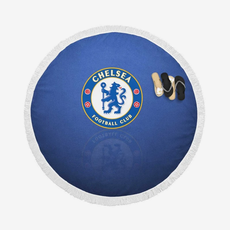 Chelsea FC Awesome Soccer Team Round Beach Towel