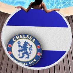 Chelsea FC Champions League Football Team Round Beach Towel 1