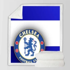 Chelsea FC Champions League Football Team Sherpa Fleece Blanket