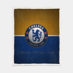 Chelsea FC Football Club Logo Sherpa Fleece Blanket 1