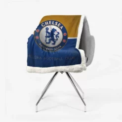 Chelsea FC Football Club Logo Sherpa Fleece Blanket 2