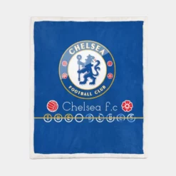 Chelsea FC Football Club Sherpa Fleece Blanket 1