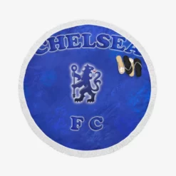Chelsea FC Official Club Logo Round Beach Towel