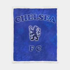 Chelsea FC Official Club Logo Sherpa Fleece Blanket 1