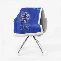 Chelsea FC Official Club Logo Sherpa Fleece Blanket 2