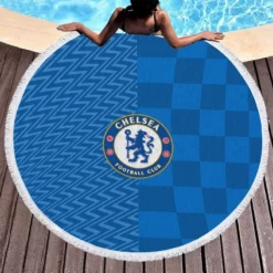 Chelsea FC Premier League Football Team Round Beach Towel 1