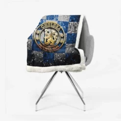 Chelsea FC Premier League Logo Sherpa Fleece Blanket 2