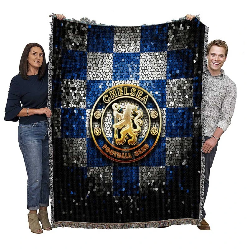 Chelsea FC Premier League Logo Woven Blanket