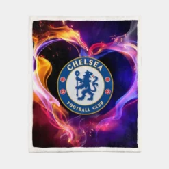 Chelsea FC Soccer Club Sherpa Fleece Blanket 1